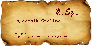 Majercsik Szelina névjegykártya